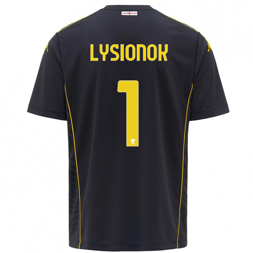 Danxen Homme Ernestas Lysionok #1 Maillot de Gardien Noir Jaune 2025/26 T-shirt