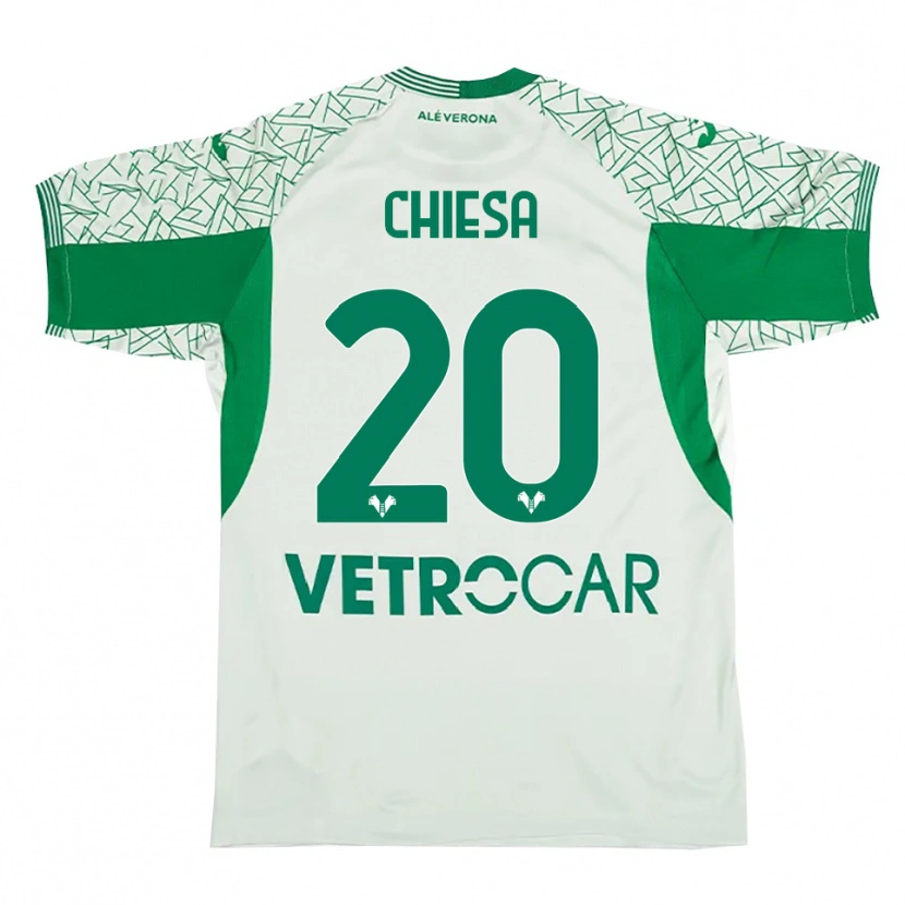 Danxen Homme Mattia Chiesa #20 Maillot de Gardien Vert Rouge 2025/26 T-shirt
