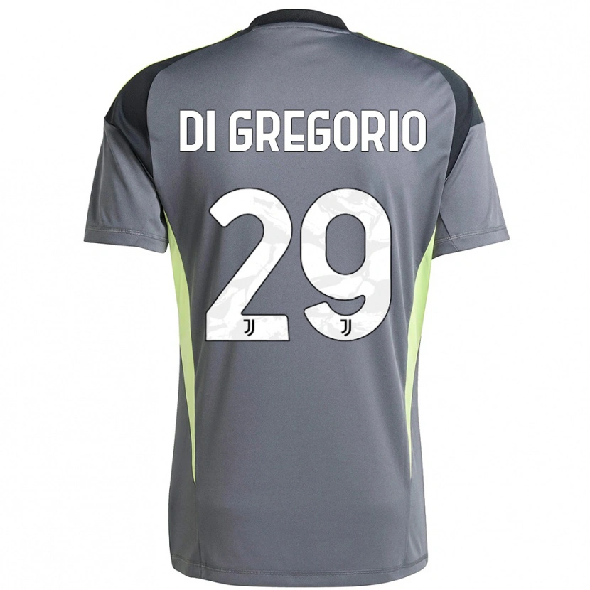 Danxen Homme Michele Di Gregorio #29 Maillot de Gardien Gris Foncé Blanc 2025/26 T-shirt
