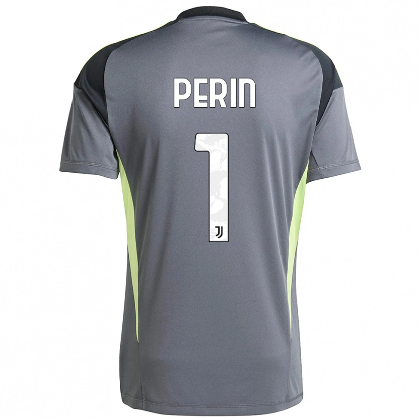 Danxen Homme Mattia Perin #1 Maillot de Gardien Gris Foncé Blanc 2025/26 T-shirt