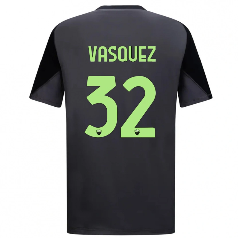Danxen Homme Devis Vásquez #32 Maillot de Gardien Noir Vert Clair 2025/26 T-shirt