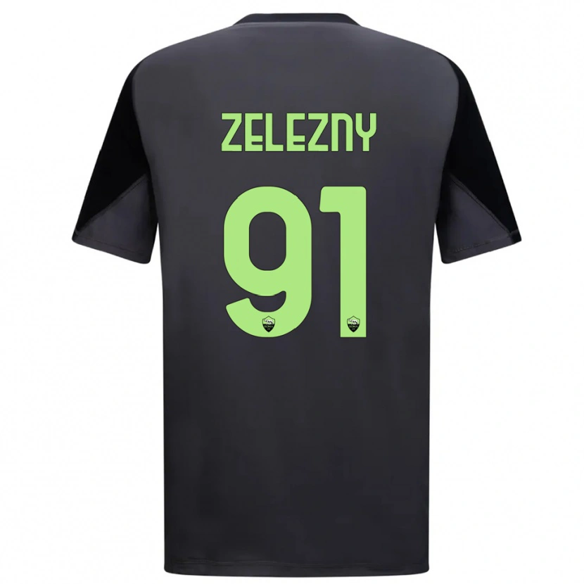 Danxen Homme Radoslaw Zelezny #91 Maillot de Gardien Noir Vert Clair 2025/26 T-shirt