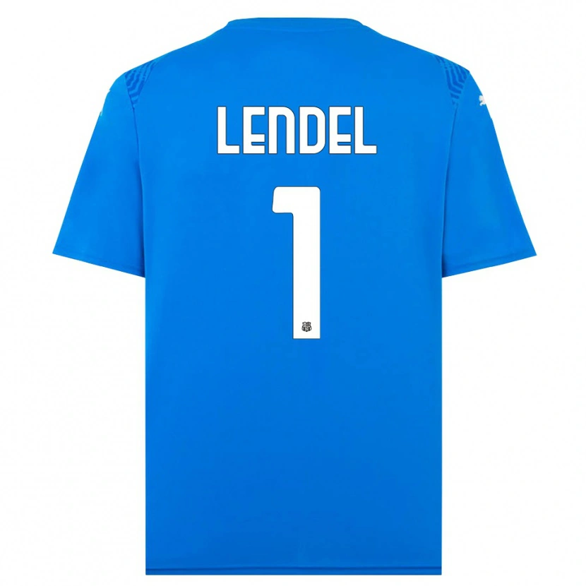 Danxen Homme Davide Lendel #1 Maillot de Gardien Bleu Blanc 2025/26 T-shirt