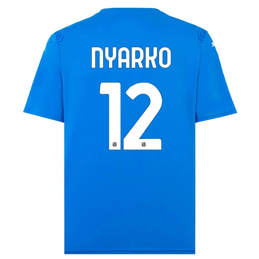Danxen Homme Lorenzo Nyarko #12 Maillot de Gardien Bleu Blanc 2025/26 T-shirt