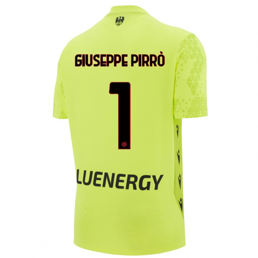 Danxen Homme Marco Giuseppe Pirrò #1 Maillot de Gardien Vert Jaune Noir 2025/26 T-shirt