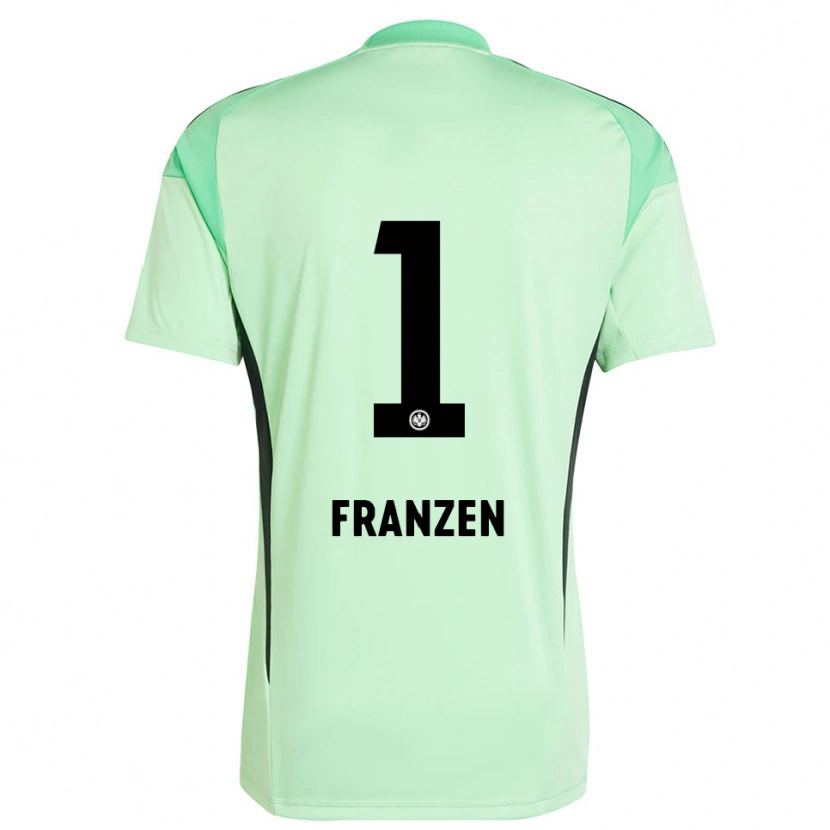 Danxen Homme Marlon Franzen #1 Maillot de Gardien Vert Clair Noir 2025/26 T-shirt