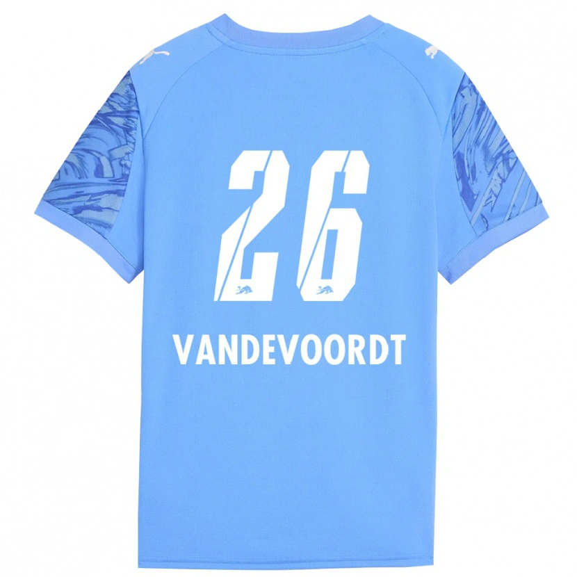 Danxen Homme Maarten Vandevoordt #26 Maillot de Gardien Bleu Royal Rouge 2025/26 T-shirt