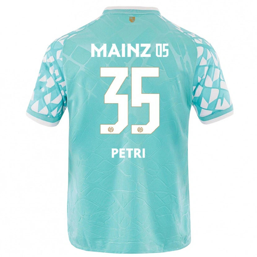 Danxen Homme Jolina Petri #35 Maillot de Gardien Blanc Turquoise 2025/26 T-shirt