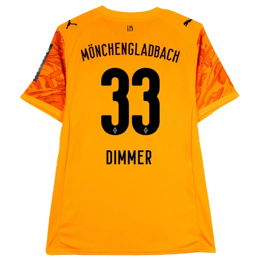 Danxen Homme Florian Dimmer #33 Maillot de Gardien Orange Jaune Noir 2025/26 T-shirt