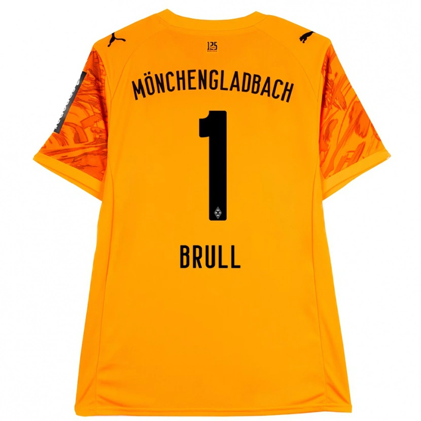 Danxen Homme Maximilian Brüll #1 Maillot de Gardien Orange Jaune Noir 2025/26 T-shirt