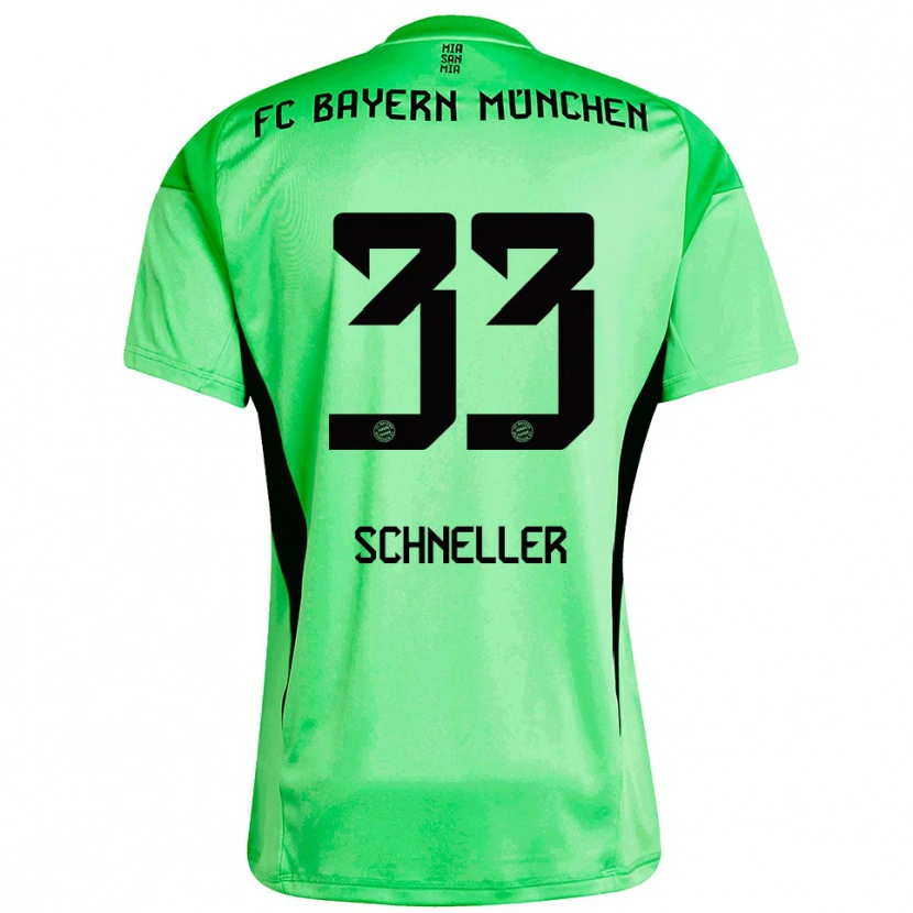 Danxen Homme Lukas Schneller #33 Maillot de Gardien Vert Printemps Moyen 2025/26 T-shirt