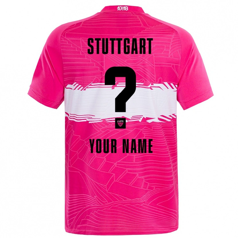 Danxen Homme VfB Stuttgart Maillot de Gardien Rose Foncée Noir 2025/26 T-shirt