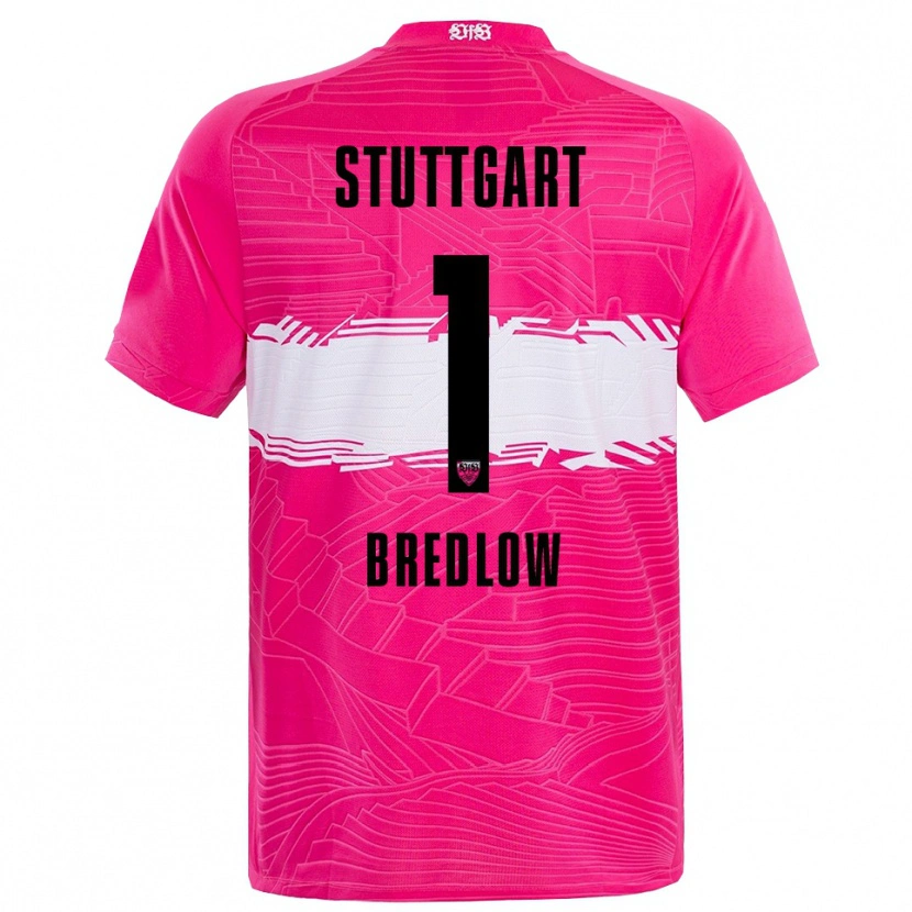 Danxen Homme Fabian Bredlow #1 Maillot de Gardien Rose Foncée Noir 2025/26 T-shirt