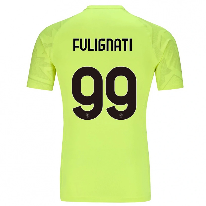 Danxen Homme Andrea Fulignati #99 Maillot de Gardien Vert Fluo 2025/26 T-shirt