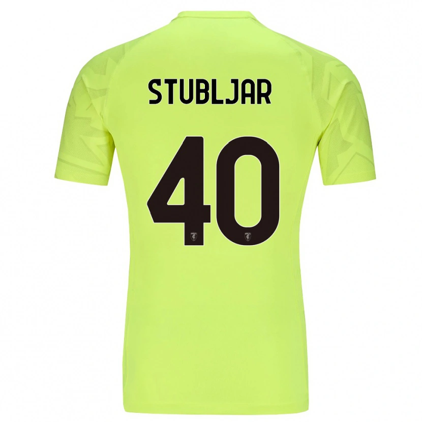 Danxen Homme Lovro Stubljar #40 Maillot de Gardien Vert Fluo 2025/26 T-shirt