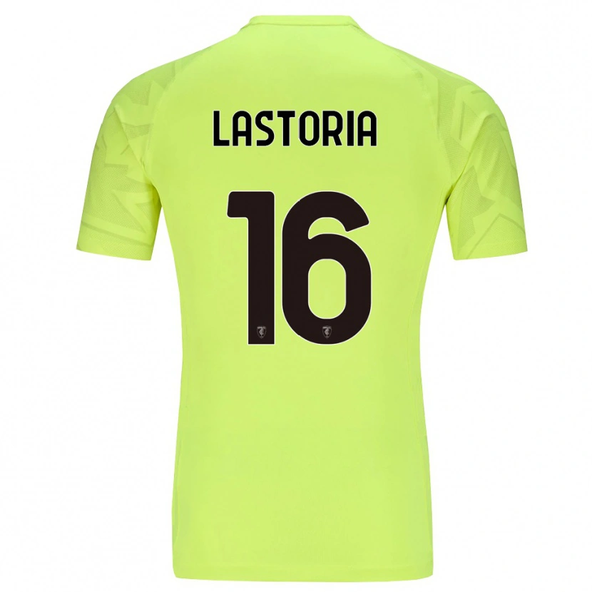 Danxen Homme Tommaso Lastoria #16 Maillot de Gardien Vert Fluo 2025/26 T-shirt