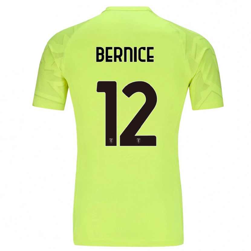 Danxen Homme Matteo Bernice #12 Maillot de Gardien Vert Fluo 2025/26 T-shirt