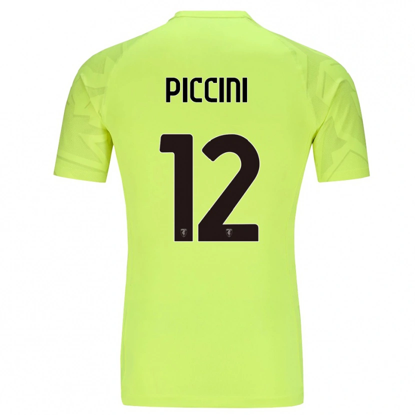 Danxen Homme Bernardo Piccini #12 Maillot de Gardien Vert Fluo 2025/26 T-shirt