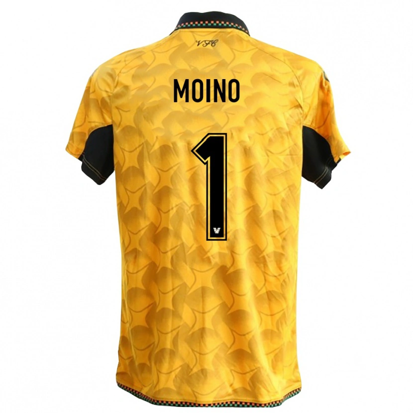 Danxen Homme Thomas Moino #1 Maillot de Gardien Jaune Noir 2025/26 T-shirt