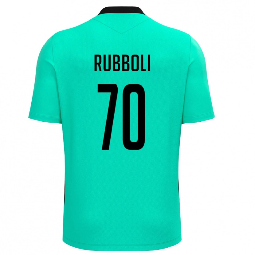 Danxen Homme Lorenzo Rubboli #70 Maillot de Gardien Turquoise Noir 2025/26 T-shirt