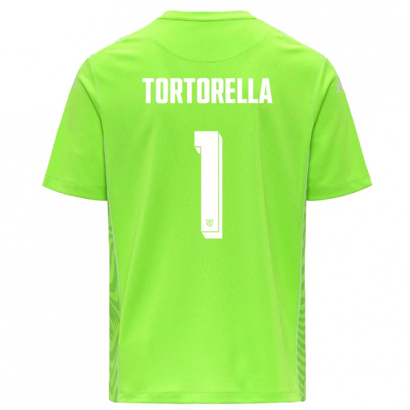 Danxen Homme Diego Tortorella #1 Maillot de Gardien Vert Pelouse Blanc 2025/26 T-shirt