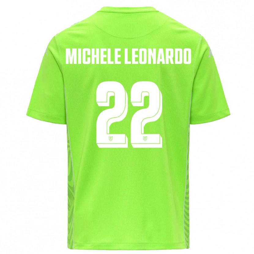 Danxen Homme Matteo Michele Leonardo #22 Maillot de Gardien Vert Pelouse Blanc 2025/26 T-shirt