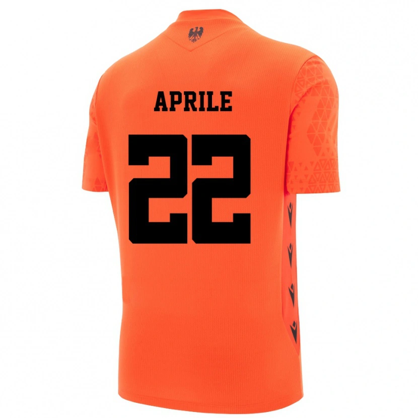 Danxen Homme Roberta Aprile #22 Maillot de Gardien Orange Foncé Noir 2025/26 T-shirt