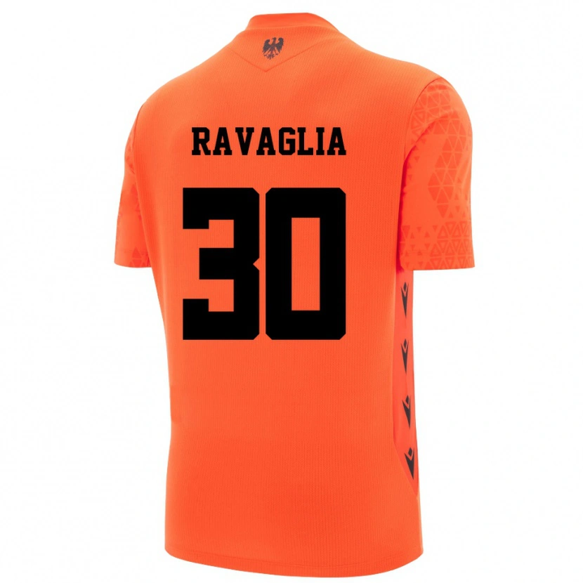 Danxen Homme Nicola Ravaglia #30 Maillot de Gardien Orange Foncé Noir 2025/26 T-shirt