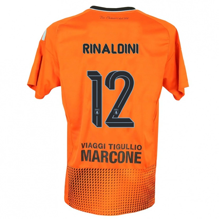 Danxen Homme Ruben Rinaldini #12 Maillot de Gardien Orange Foncé Bleu 2025/26 T-shirt