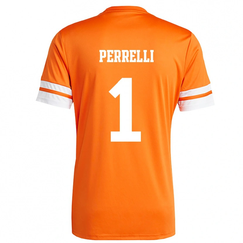 Danxen Homme Samuele Perrelli #1 Maillot de Gardien Orange Blanc 2025/26 T-shirt