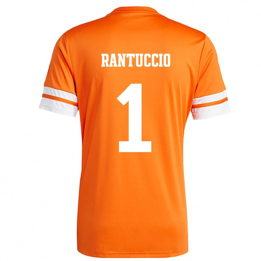 Danxen Homme Carmelo Rantuccio #1 Maillot de Gardien Orange Blanc 2025/26 T-shirt