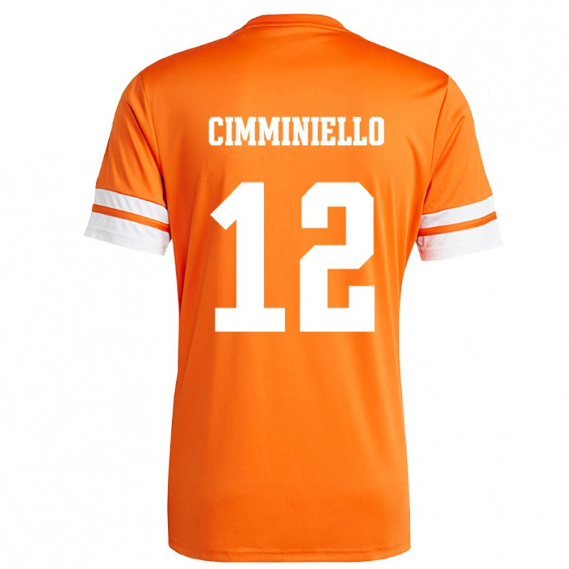 Danxen Homme Leon Cimminiello #12 Maillot de Gardien Orange Blanc 2025/26 T-shirt