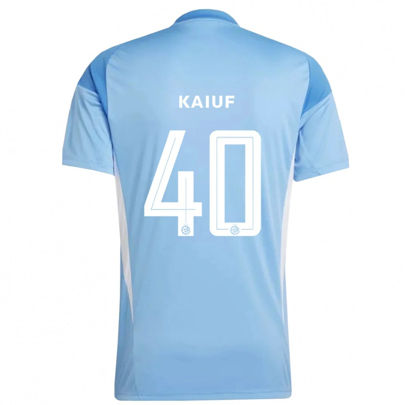Danxen Homme Sharif Kaiuf #40 Maillot de Gardien Bleu Clair Blanc 2025/26 T-shirt