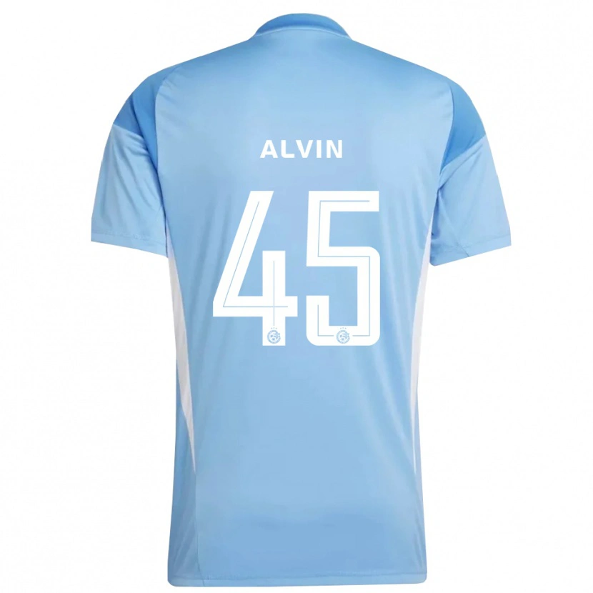 Danxen Homme Glenn Alvin #45 Maillot de Gardien Bleu Clair Blanc 2025/26 T-shirt