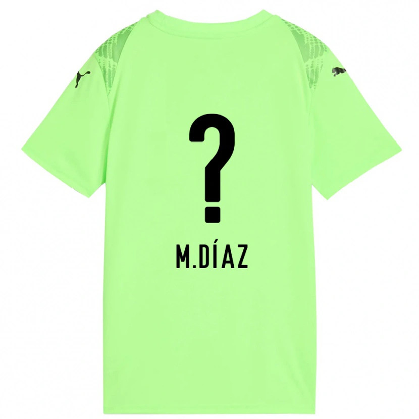 Danxen Homme Mateo Díaz #0 Maillot de Gardien Vert Pâle Noir 2025/26 T-shirt