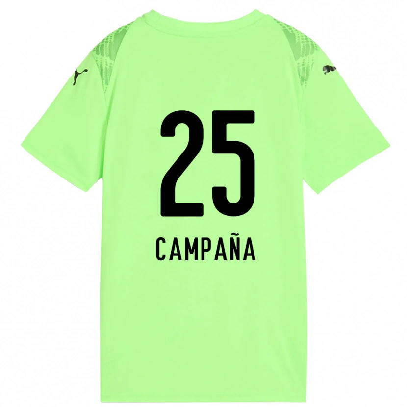 Danxen Homme Martín Campaña #25 Maillot de Gardien Vert Pâle Noir 2025/26 T-shirt