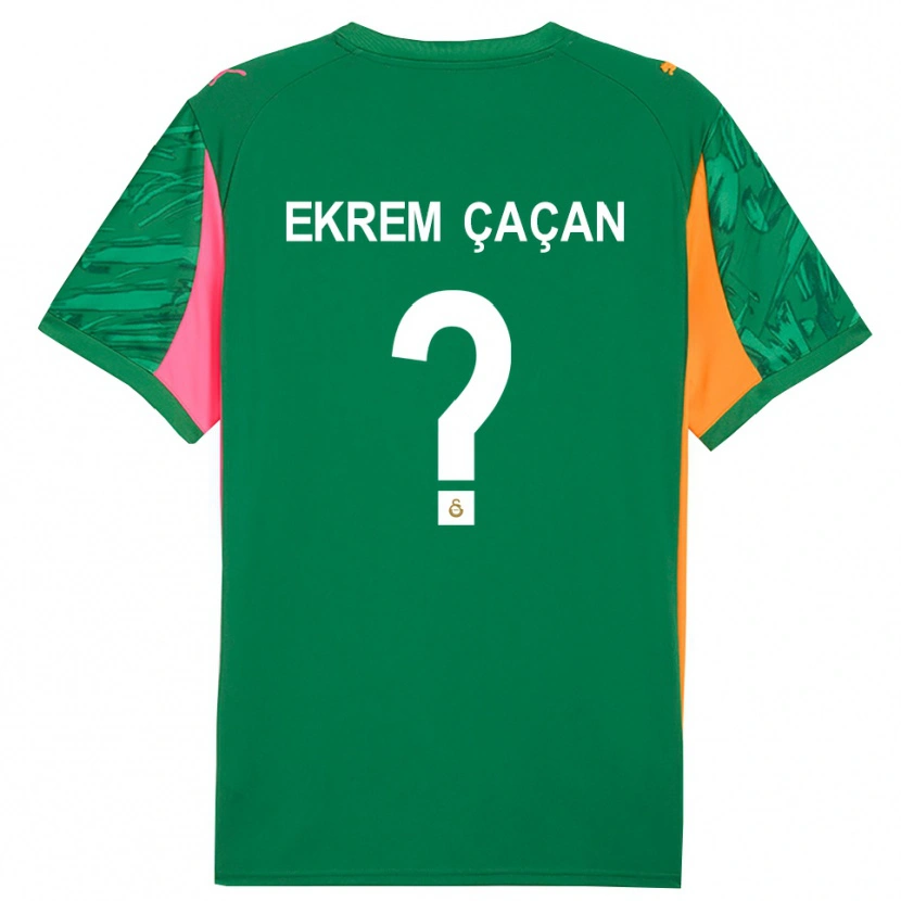 Danxen Homme Yağız Ekrem Çaçan #0 Maillot de Gardien Vert Orange Rose 2025/26 T-shirt