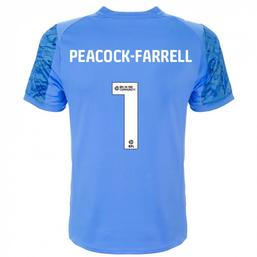 Danxen Homme Bailey Peacock-Farrell #1 Maillot de Gardien Bleu Dauphin 2025/26 T-shirt