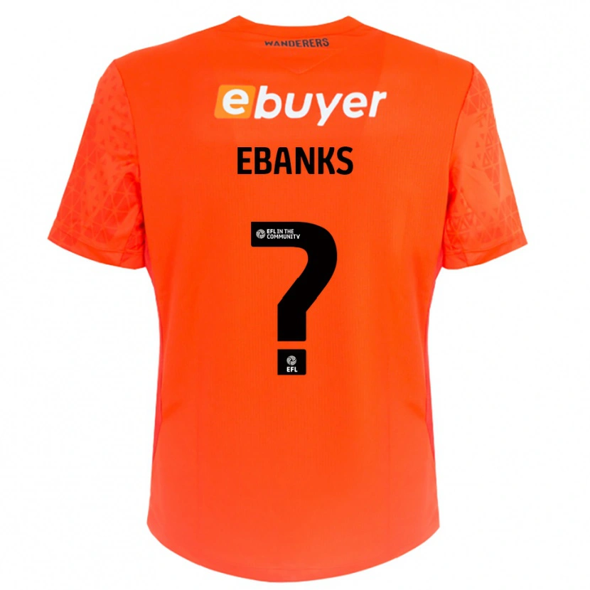 Danxen Homme Eve Ebanks #0 Maillot de Gardien Noir Orange 2025/26 T-shirt