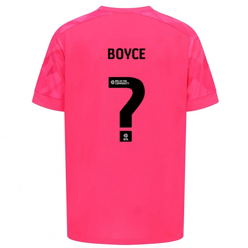 Danxen Homme Oliver Boyce #0 Maillot de Gardien Rose Rose 2025/26 T-shirt