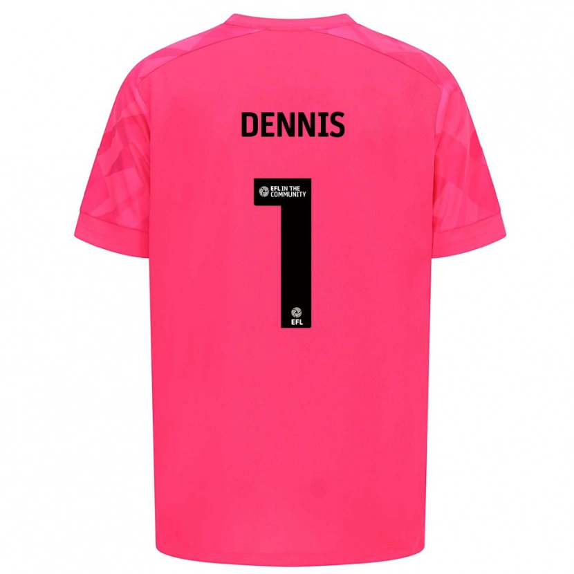 Danxen Homme Jake Dennis #1 Maillot de Gardien Rose Rose 2025/26 T-shirt