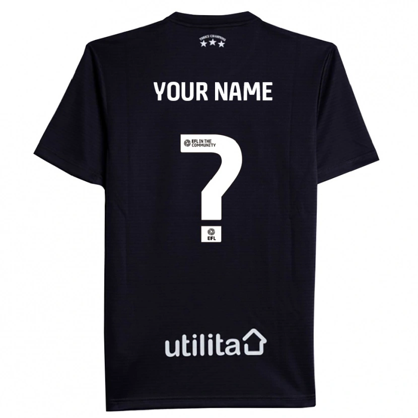 Danxen Homme Huddersfield Town Maillot de Gardien Noir Blanc 2025/26 T-shirt