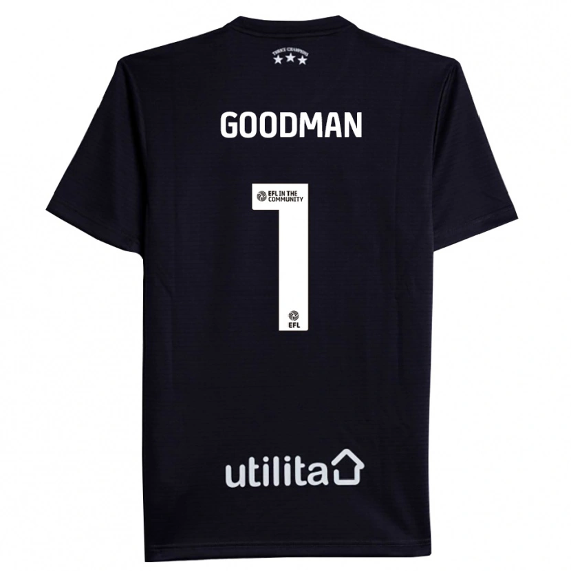 Danxen Homme Owen Goodman #1 Maillot de Gardien Noir Blanc 2025/26 T-shirt