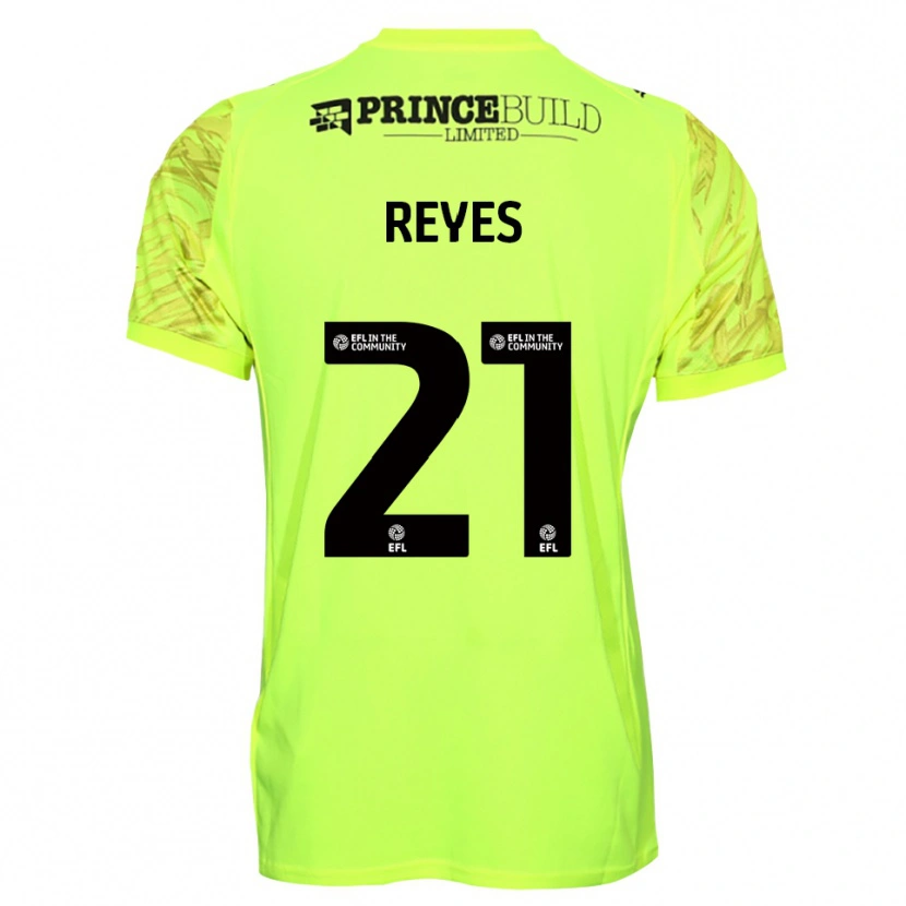 Danxen Homme Vicente Reyes #21 Maillot de Gardien Noir Vert Fluorescent 2025/26 T-shirt