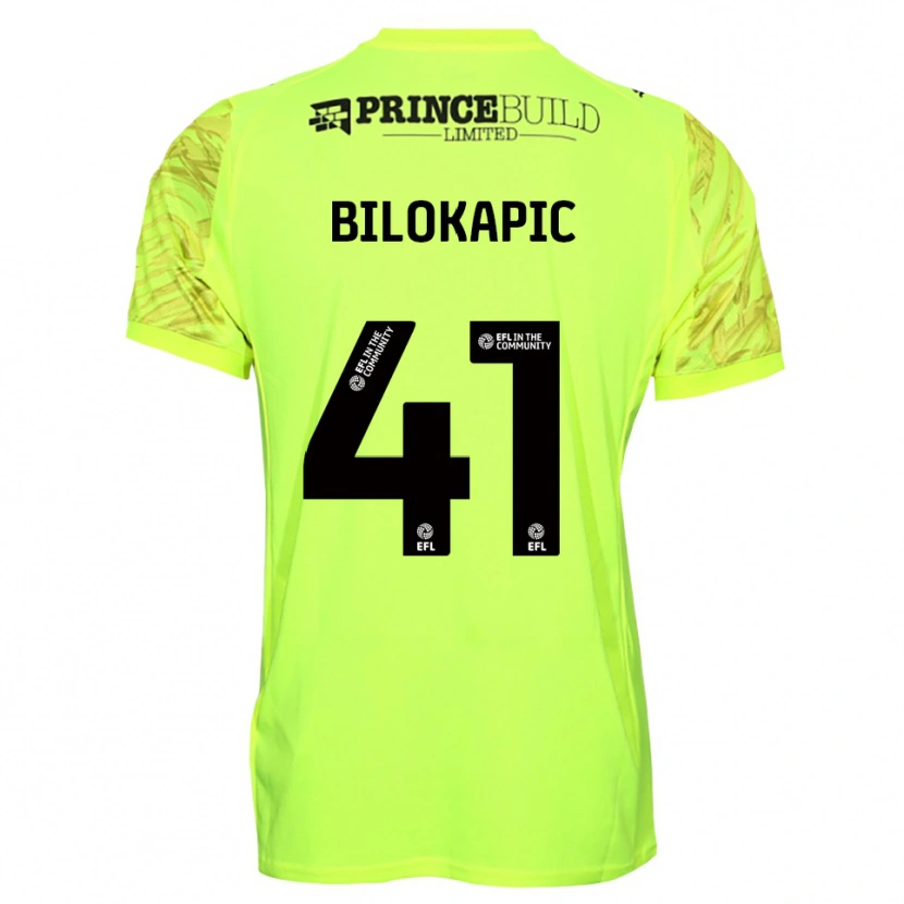 Danxen Homme Nicholas Bilokapic #41 Maillot de Gardien Noir Vert Fluorescent 2025/26 T-shirt
