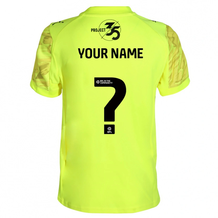 Danxen Homme Plymouth Argyle Maillot de Gardien Noir Vert Fluorescent 2025/26 T-shirt