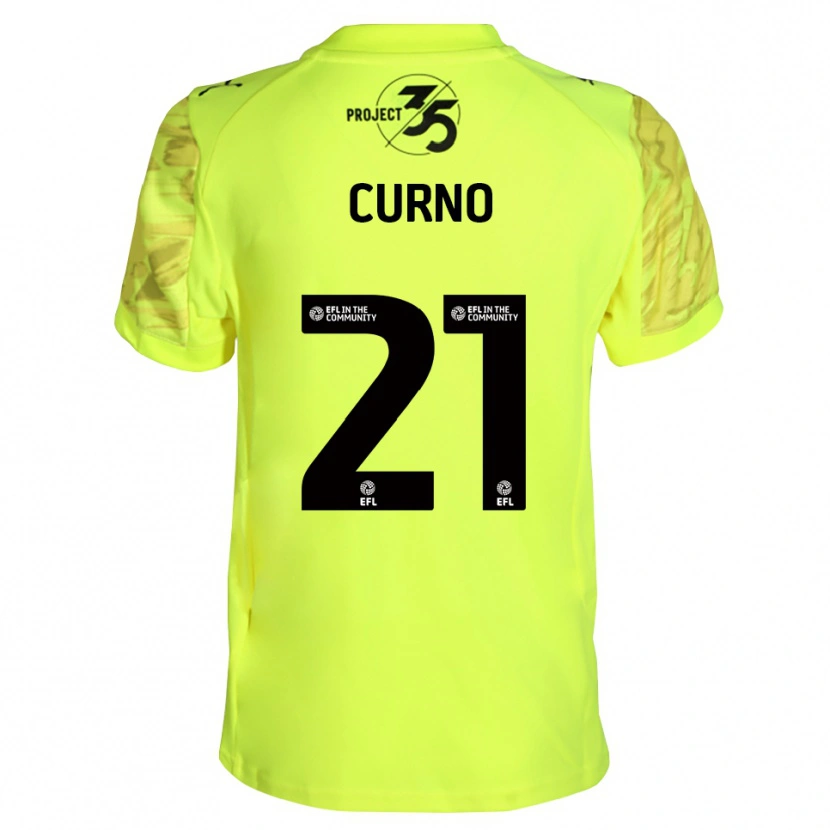 Danxen Homme Maddi Curno #21 Maillot de Gardien Noir Vert Fluorescent 2025/26 T-shirt