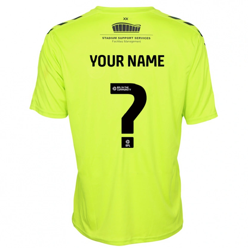 Danxen Homme Wycombe Wanderers Maillot de Gardien Vert Fluorescent 2025/26 T-shirt