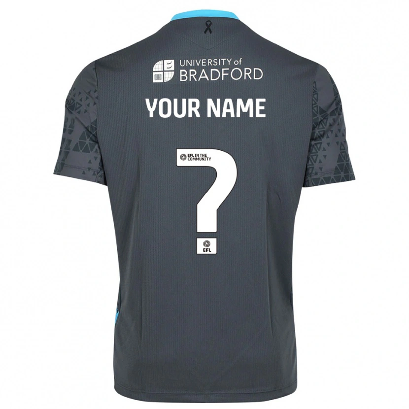 Danxen Homme Bradford City Maillot de Gardien Gris Noir 2025/26 T-shirt