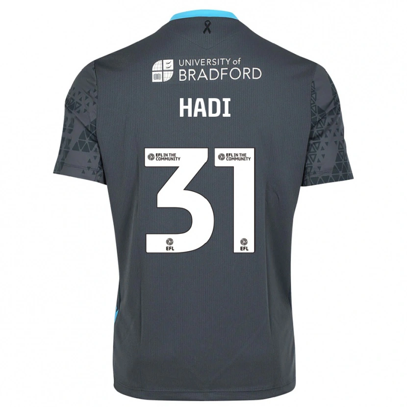Danxen Homme Zac Hadi #31 Maillot de Gardien Gris Noir 2025/26 T-shirt